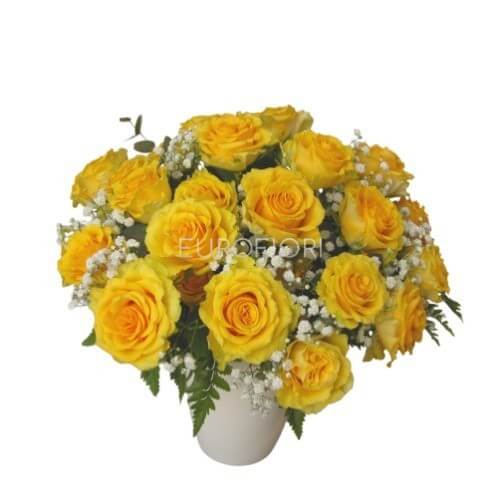 Bouquet di rose gialle  Bouquet di rose gialle